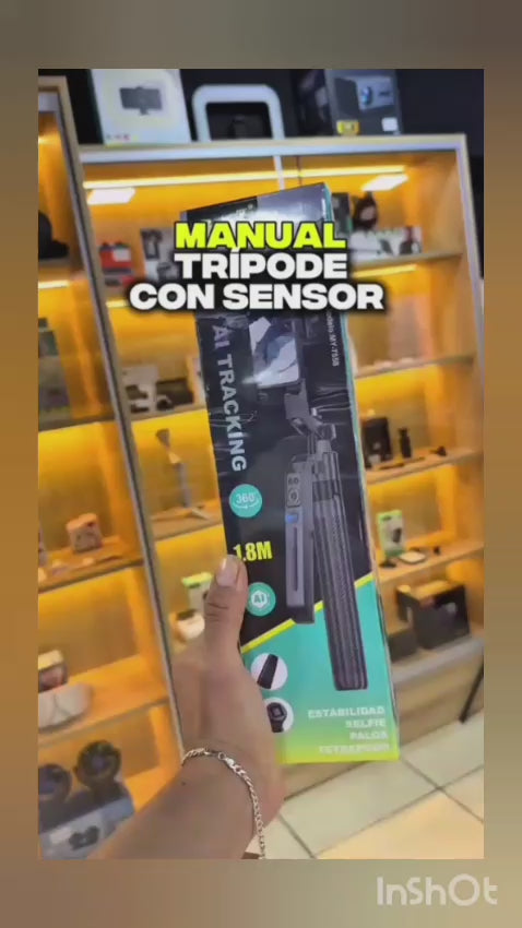 trípode 360 con sensor de movimiento